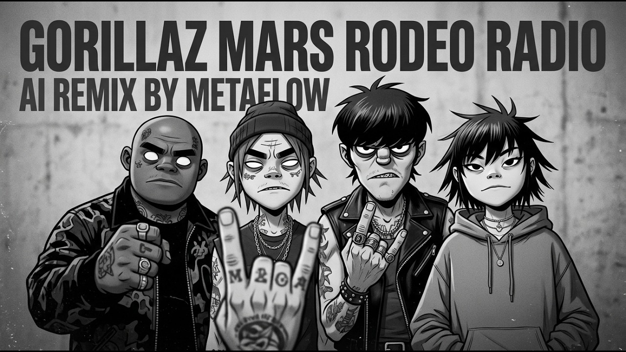 Mars Rodeo - GORILLAZ - Inspired Trip-Hop Mix | AI Remix Compilation Space Western