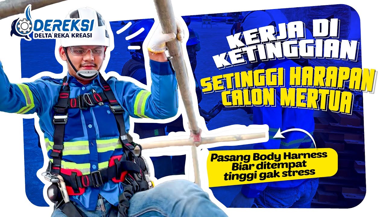 LO TAKUT KETINGGIAN⁉️Nih tonton edukasi Tenaga Kerja Bangunan Tinggi biar pekerjaan tetap SAFETY‼️👌