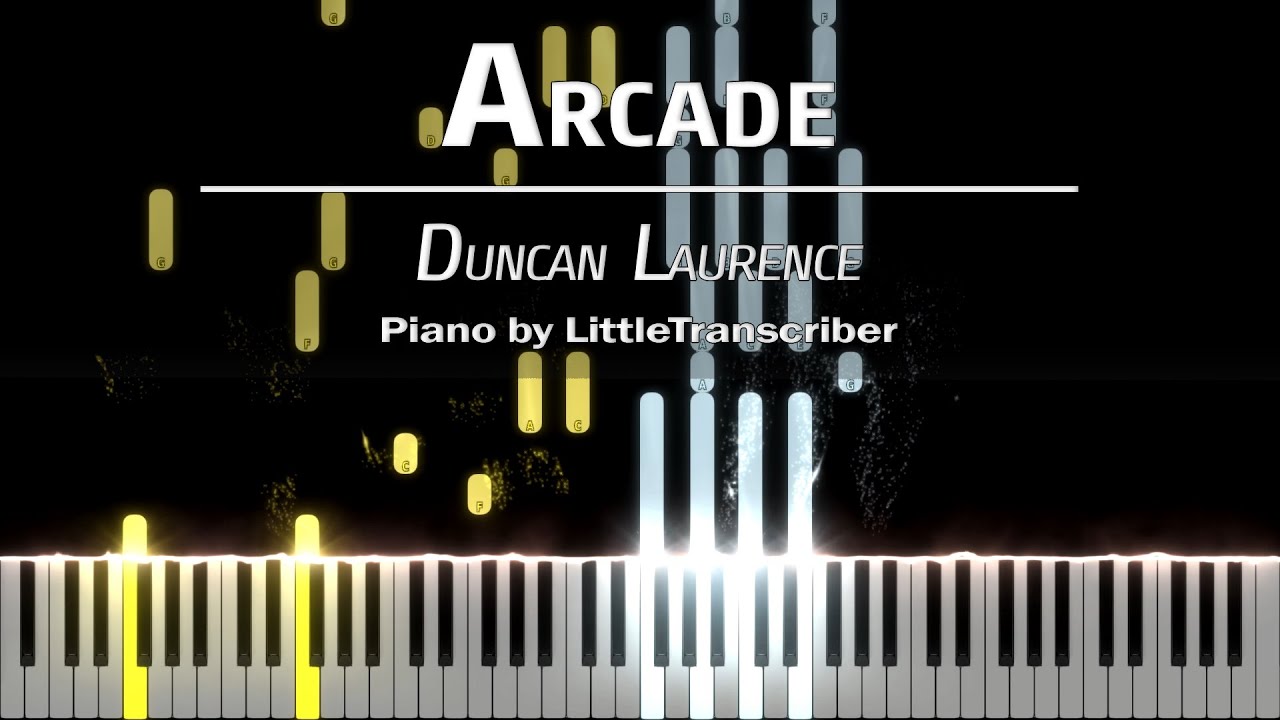 Duncan Laurence - Arcade (Piano Cover) Tutorial by LittleTranscriber