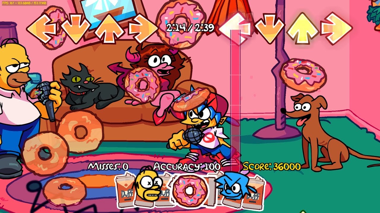 FNF:  Meet The Simpsons! - Mmm (by @VibreProd.) [FC]
