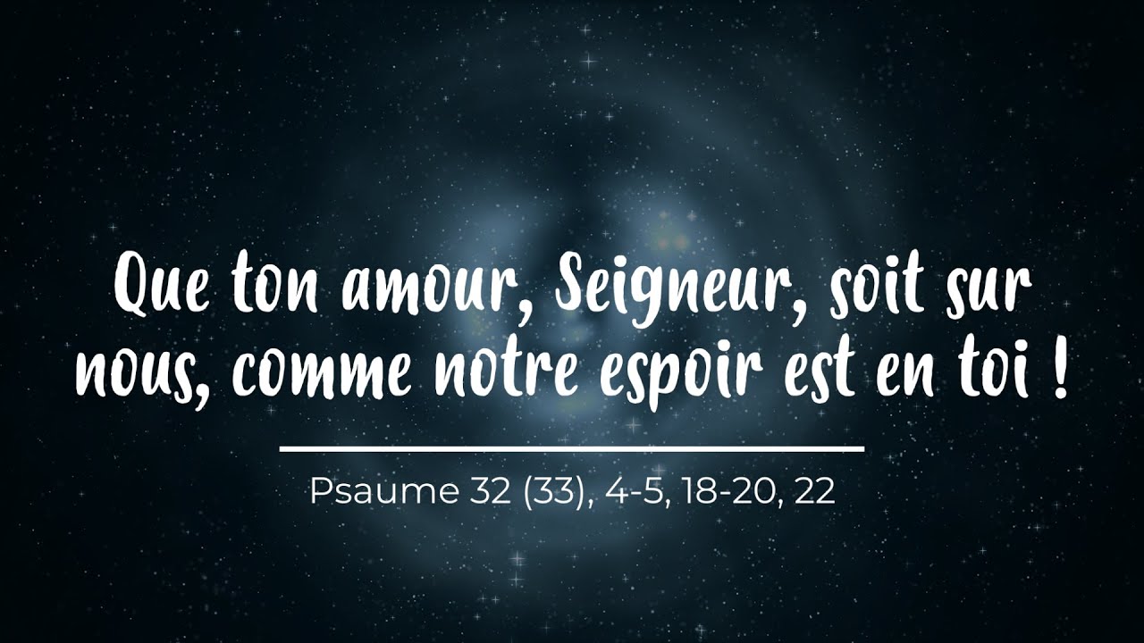 Que ton amour, Seigneur, soit sur nous - partition Psaume 32 dimanche 1er mars 2026