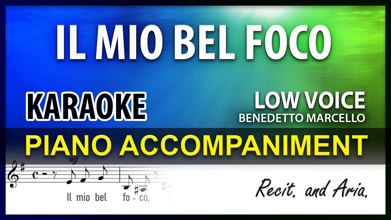 Il Mio Bel Foco, Quella fiamma... KARAOKE Low Voice