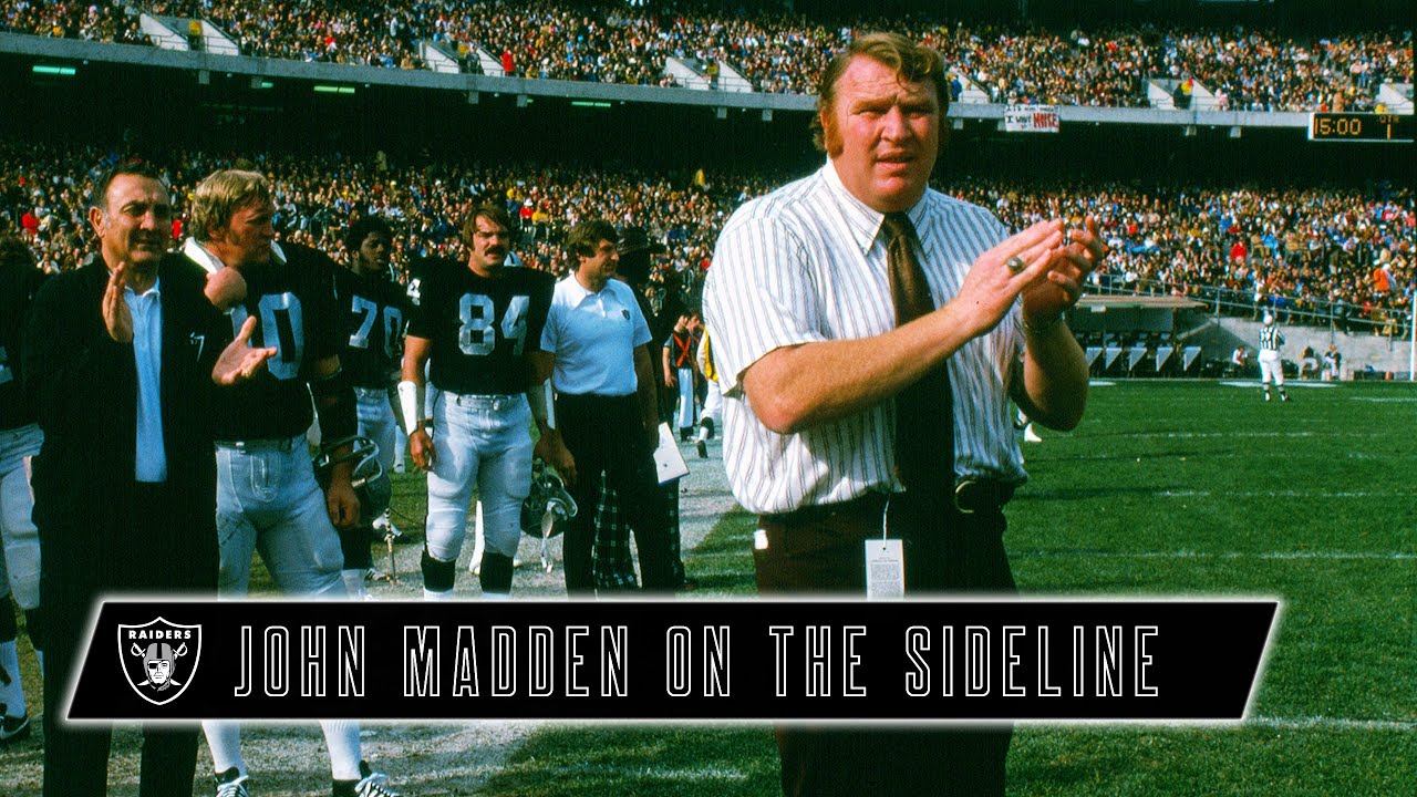 John Madden Was the Ultimate Character While Coaching On the Raiders' Sideline | Las Vegas Raiders