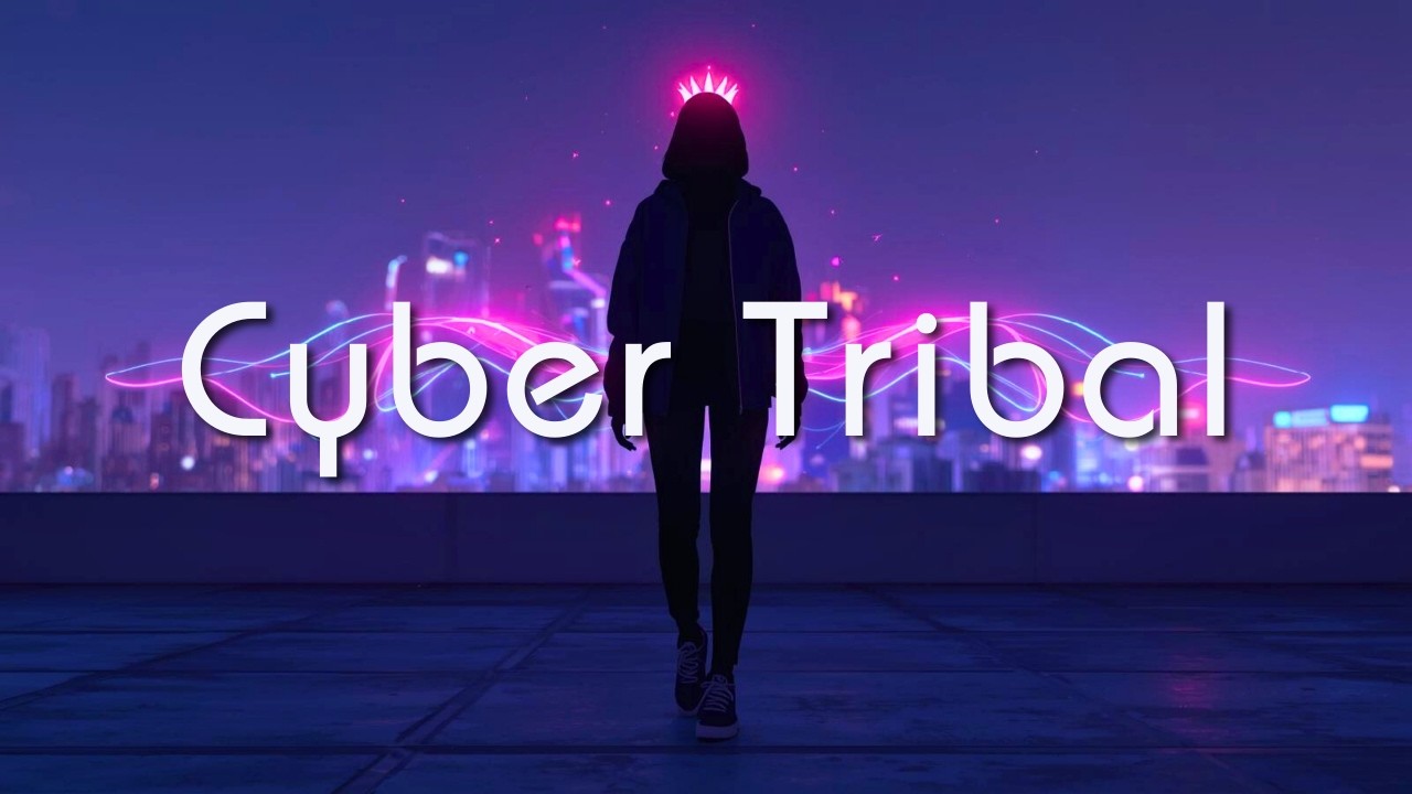 Cyber Tribal – Powerful Electronic Dance Track | Futuristic Neon Energ