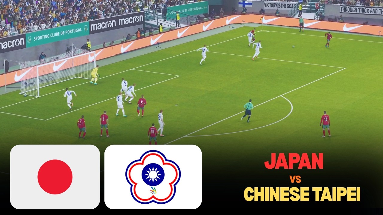 🔴 LIVE | Japan W vs Chinese Taipei W | AFC Women’s Asian Cup | Full Match Simulation
