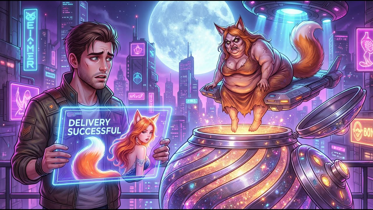 The Human’s Mail-Order Delivery — A Giant Alien Claims Her Tiny Husband | Sci-Fi Stories