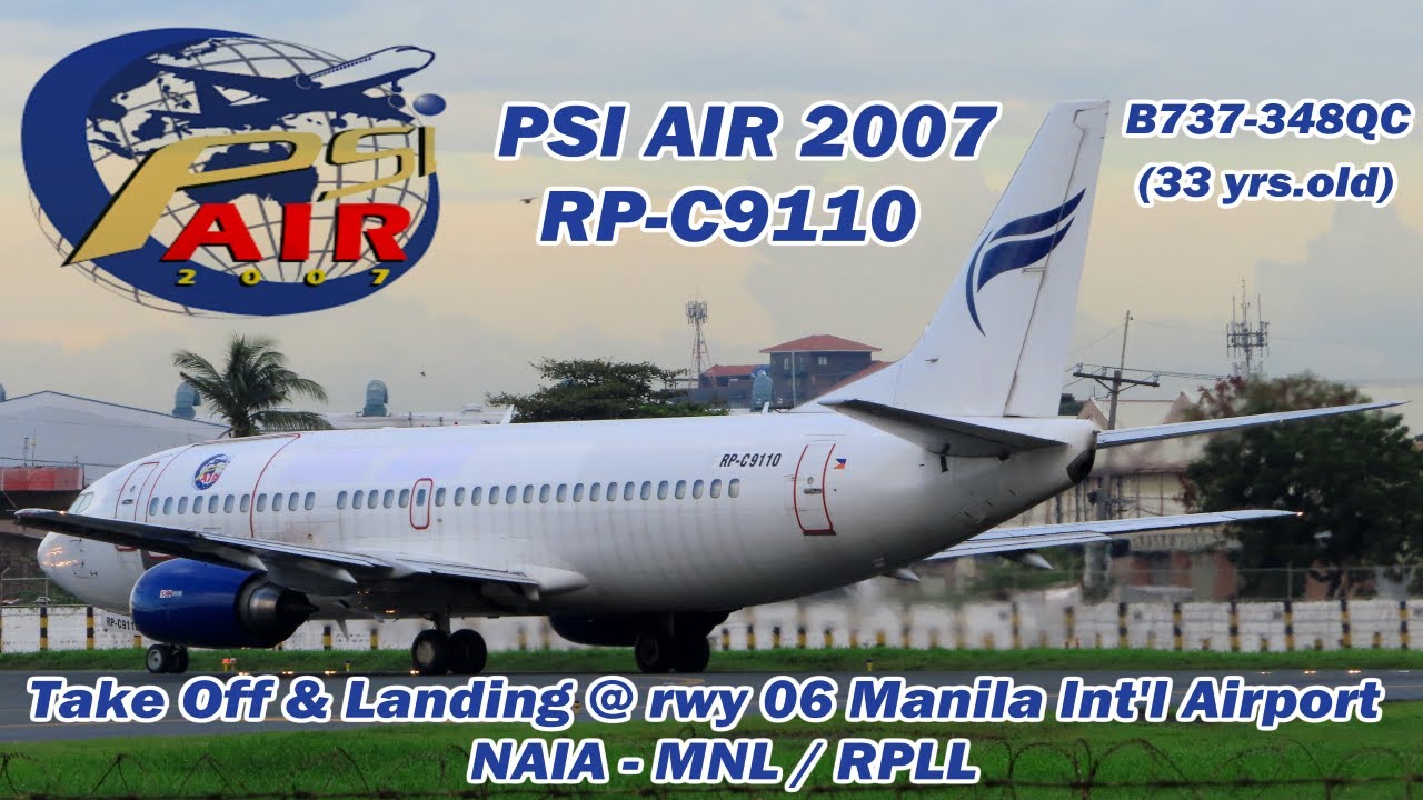 Rare Catch! B737-348QC PSI Air CLOSE UP TAKE OFF | Airplane Spotting Manila MNL/RPLL