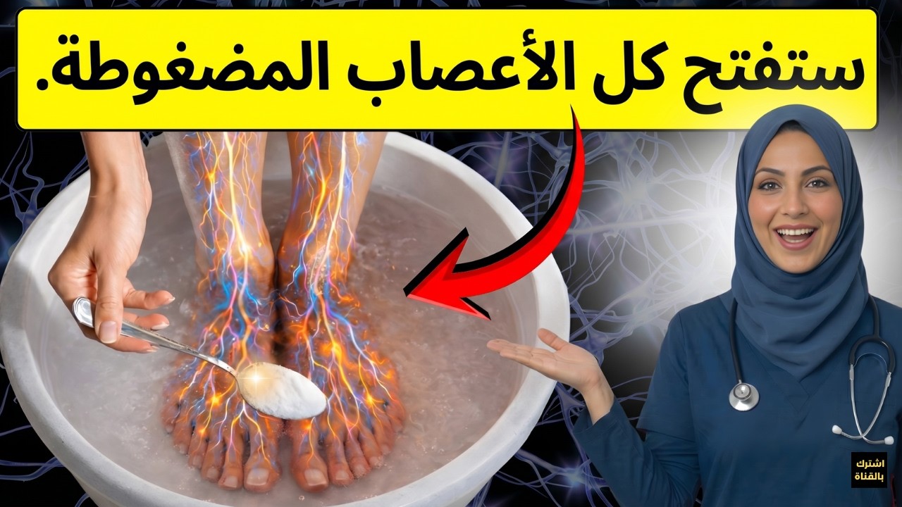 ضع قدميك في هذا المزيج وراقب ما سيحدث! سر فتح الأعصاب المسدودة وعلاج التنميل نهائياً 🦵