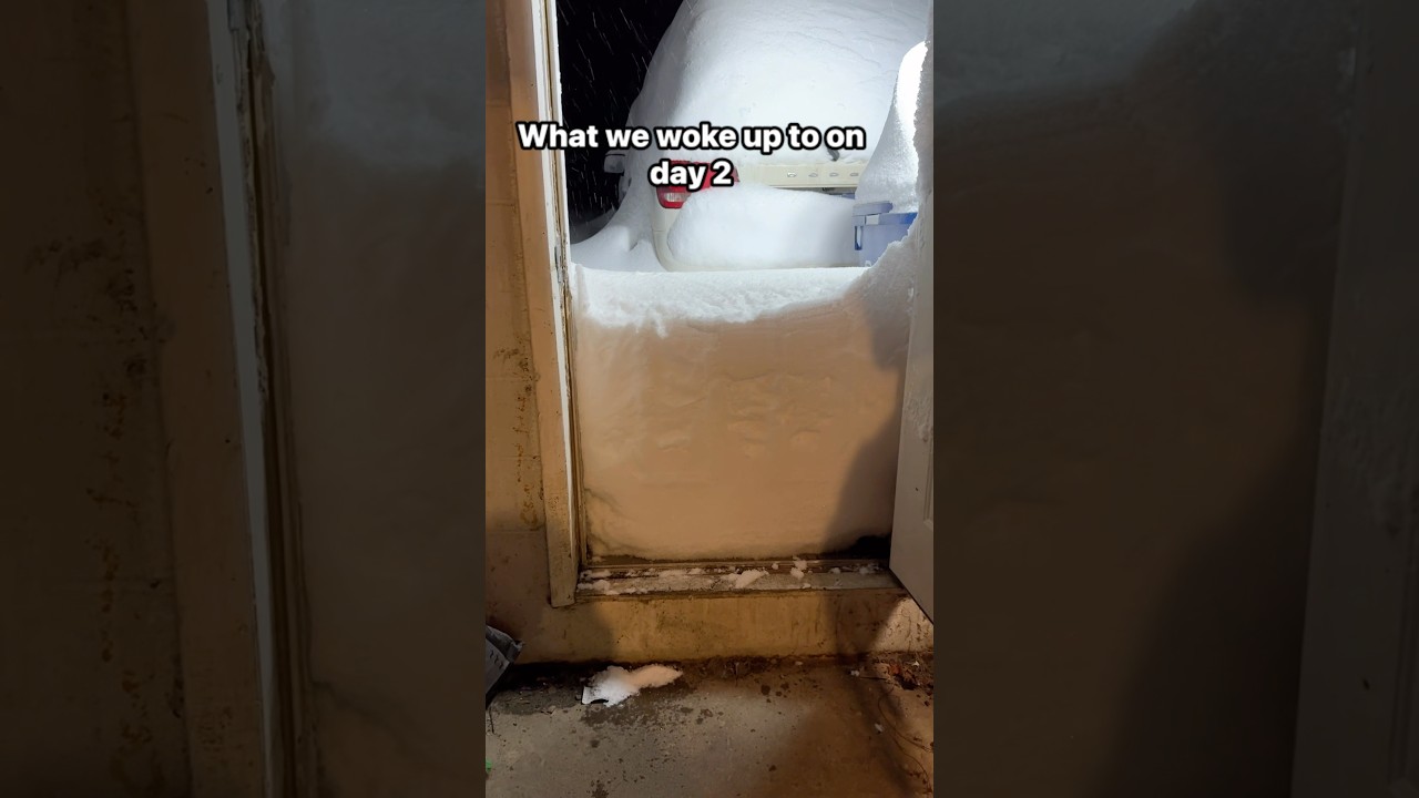 And it&rsquo;s still coming down. This is crazy! #snowmageddon #snowstorm2024 #lakeeffectsnow
