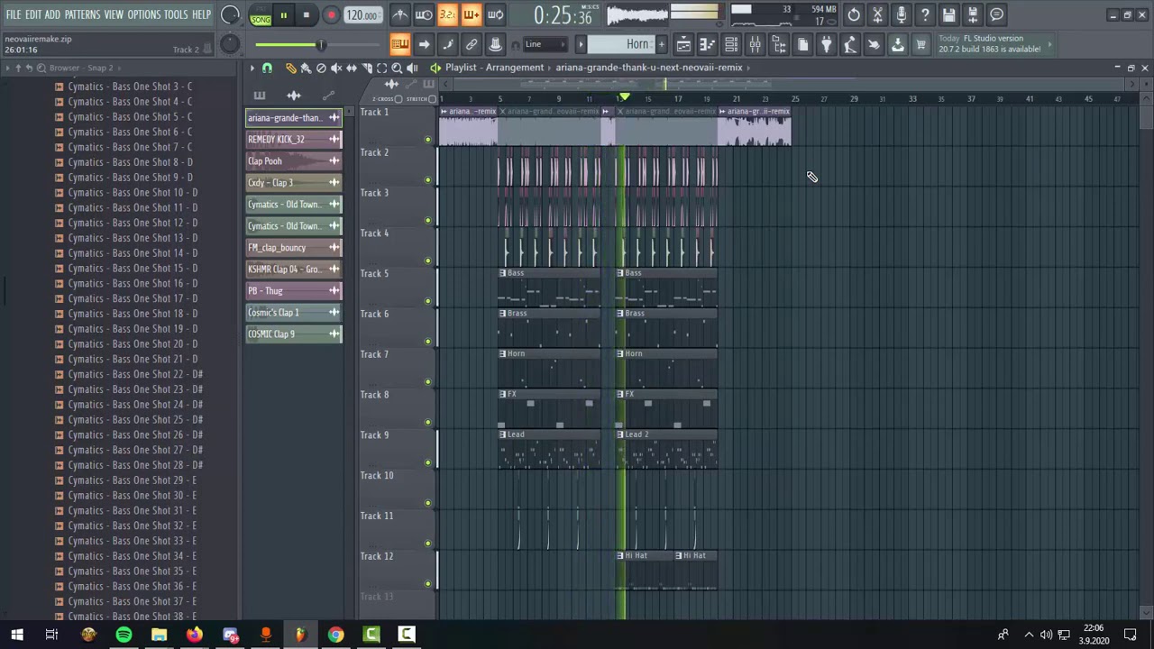 (FREE FLP) Trap Nation Style Flp #7 Ariana Grande - thank u, next [Neovaii Remix] Remake FLP