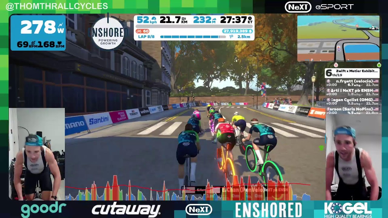 ZWIFT RACING: Zwift x Metier Exhibition Race - Glasgow Crit Circuit
