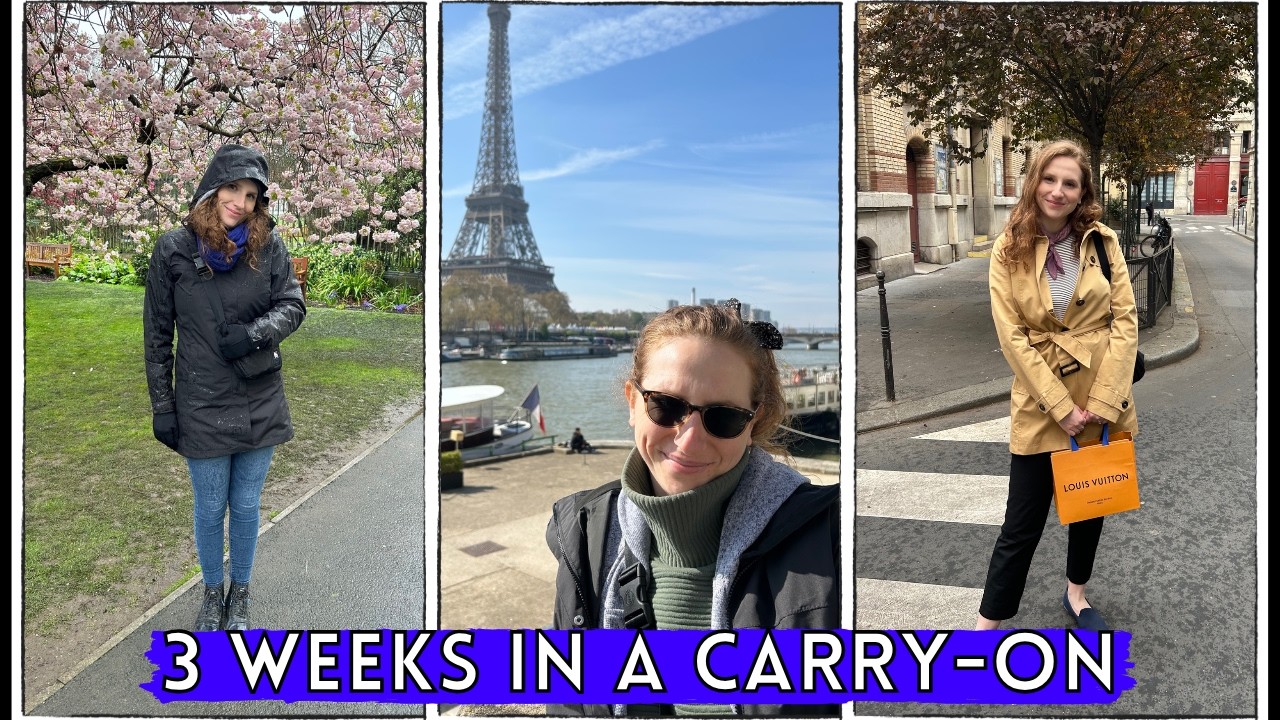 Pack With Me for Europe - 3 Weeks in a Carry-On!