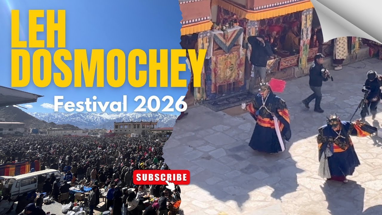 Leh Dosmoche Festival 2026 | Amazing Crowd & Cham Dance | Ladakh Travel