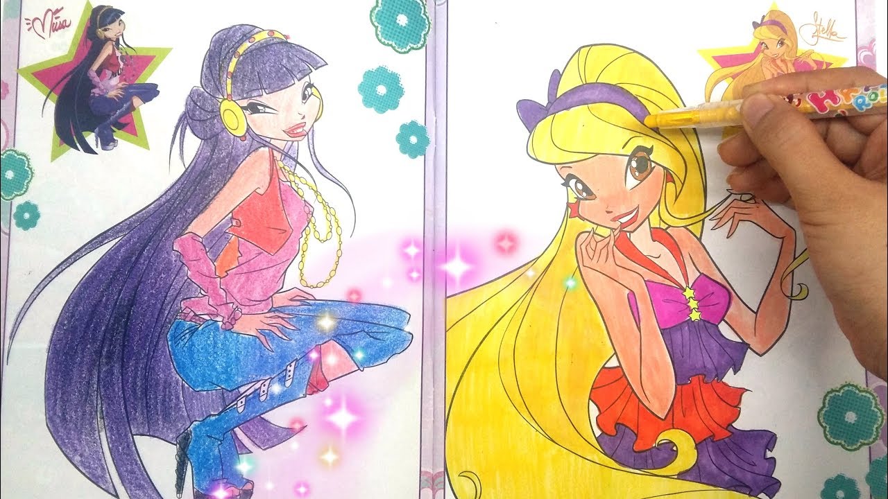 Đồ chơi trẻ em ❤ Tô màu Tiên nữ Winx 