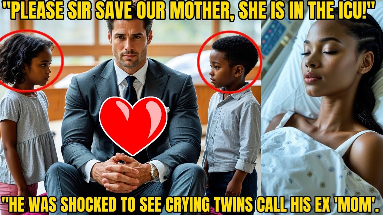 MILLIONAIRE VISITS HOSPITAL FOR BUSINESS — SHOCKED TO FIND CRYING TWINS CALLING HIS EX 'MOM' IN ICU