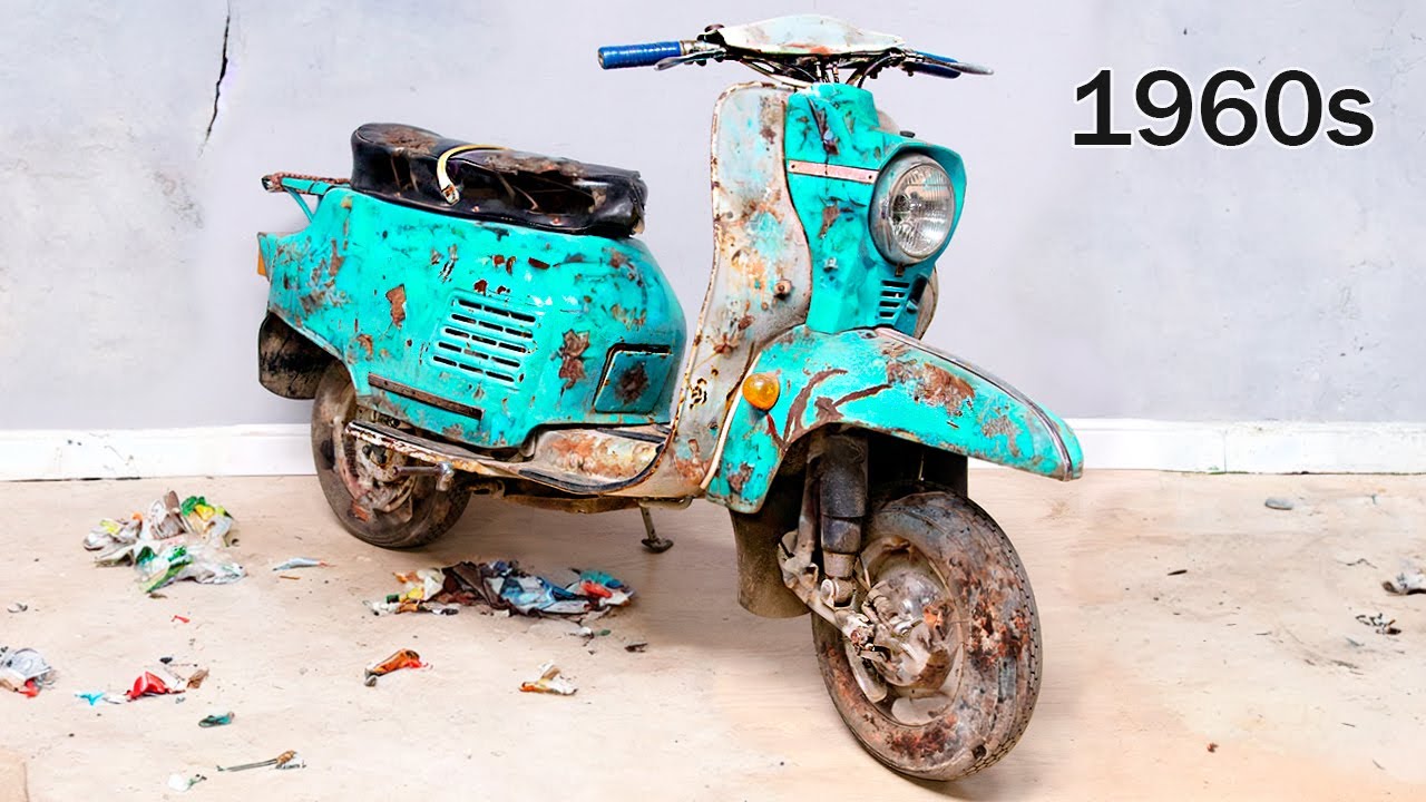 Восстановление старого Советского Скутера - Легендарная Вятка | Old Soviet Motorcycle Restoration