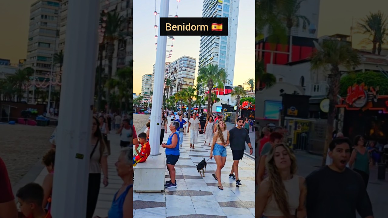 Benidorm 🇪🇸 Spain beach walk
