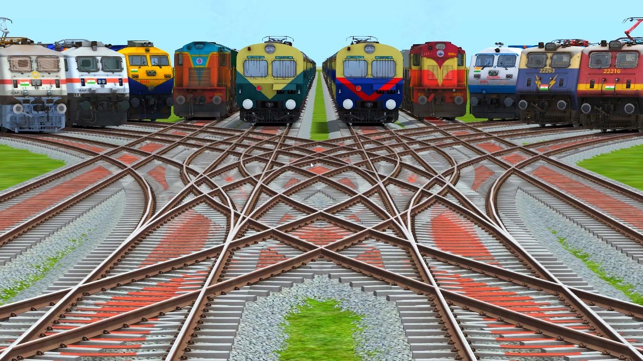 All Trains. One Track. What Happens | Can You Predict The First Train? 🤔🚆”