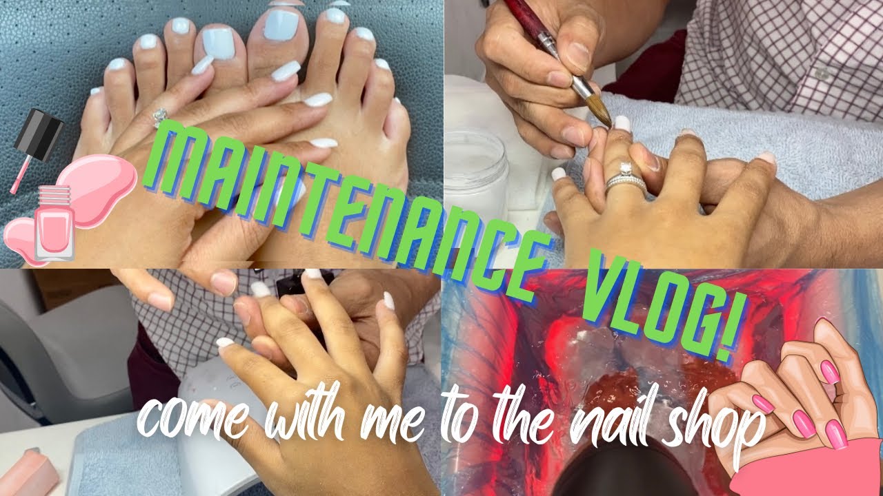 Maintenance Vlog | Come with me to the nail shop 💅🏽