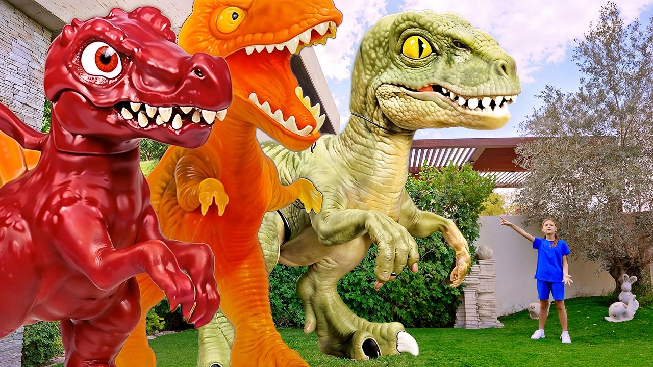 Probamos Dinosaurios Elásticos… ¡Y Se Volvieron Gigantes!