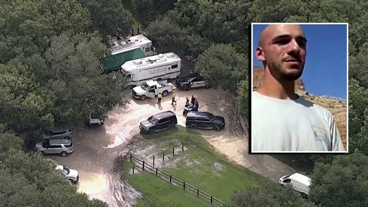 Aerial view of search for Brian Laundrie
