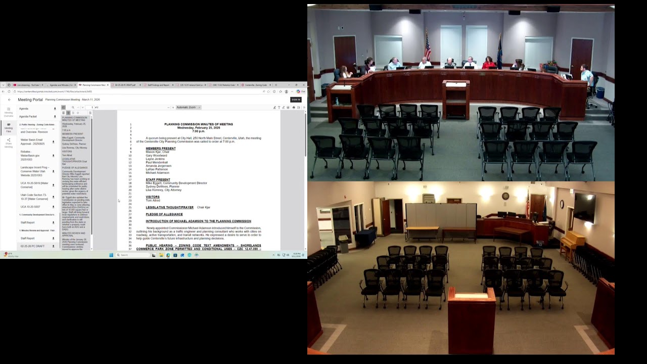 March 11, 2026 Planning Commission Meeting