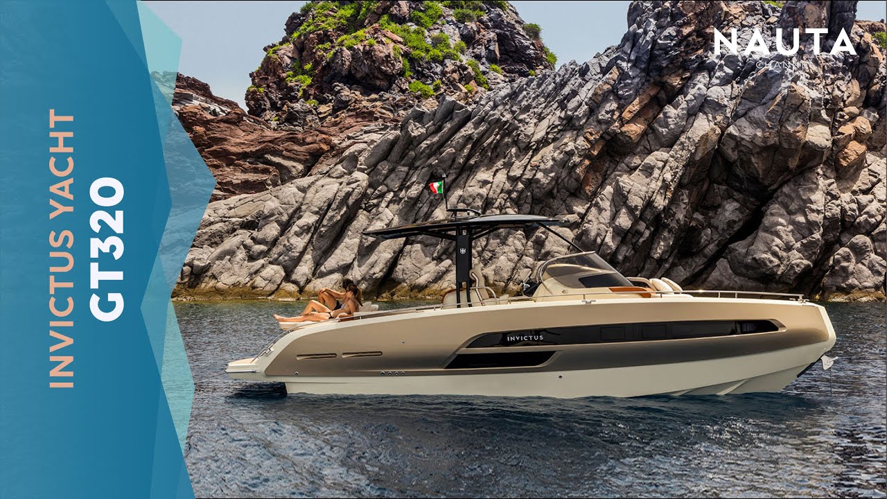 Invictus GT320 walkaround yacht - exterior and cabin tour