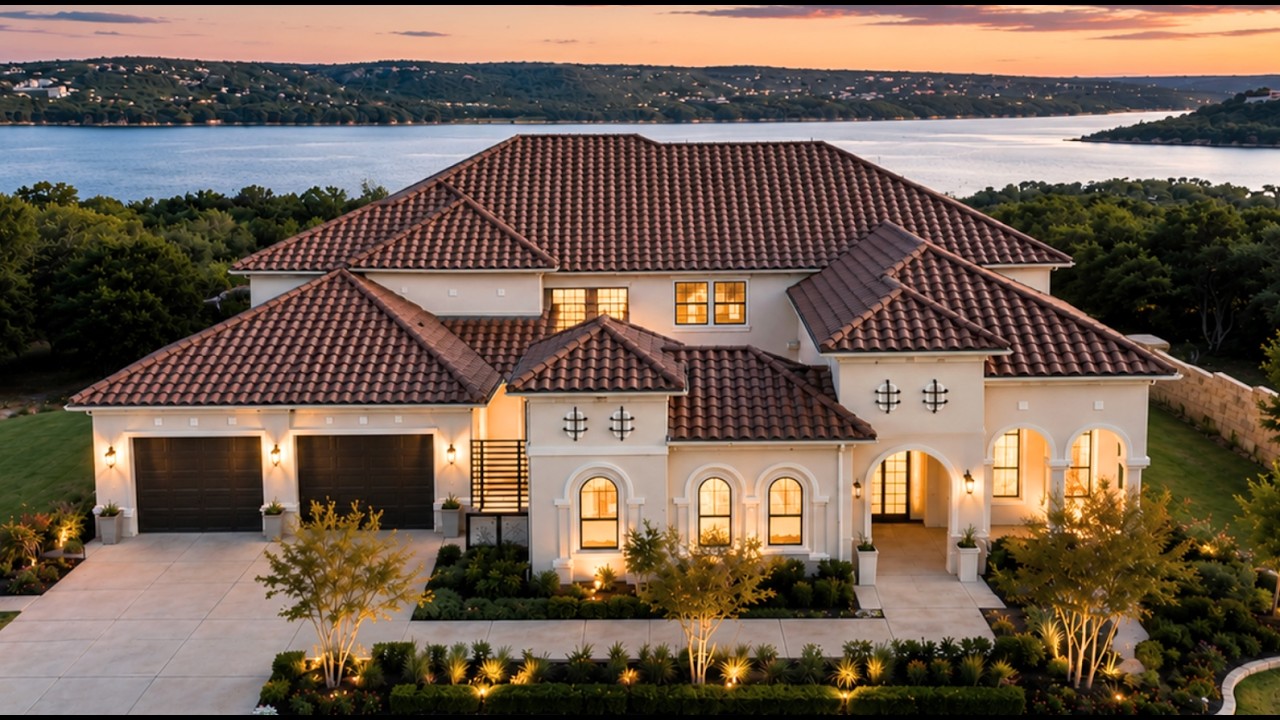 $1.5M Modern Mediterranean Custom with Lake View!