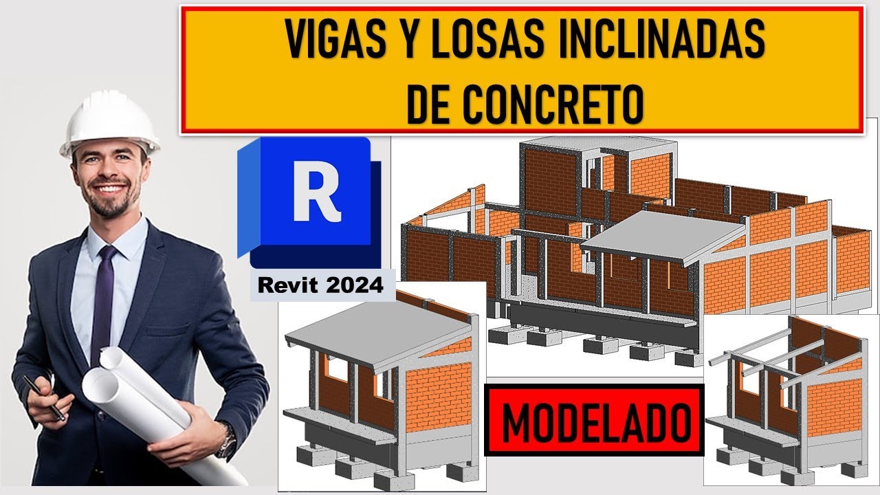 VIGAS Y LOSAS INCLINADAS DE CONCRETO EN REVIT 2024-ESTRUCTURAS