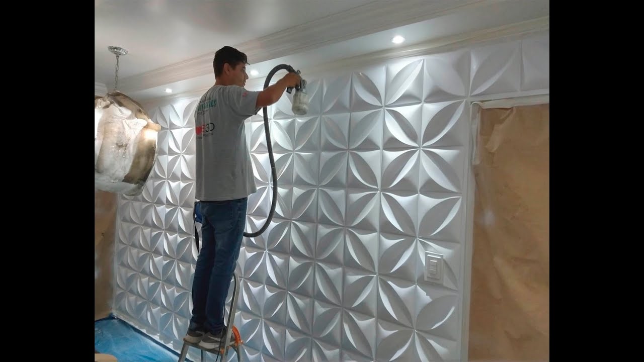 COMO INSTALAR REVESTIMENTO 3D - PLACA DE PLASTICO