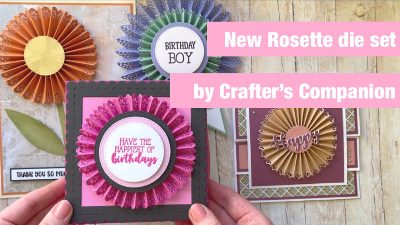 NEW Rosette die set by Crafter's Companion #rosette #rosettedie #crafterscompanion #papercraft