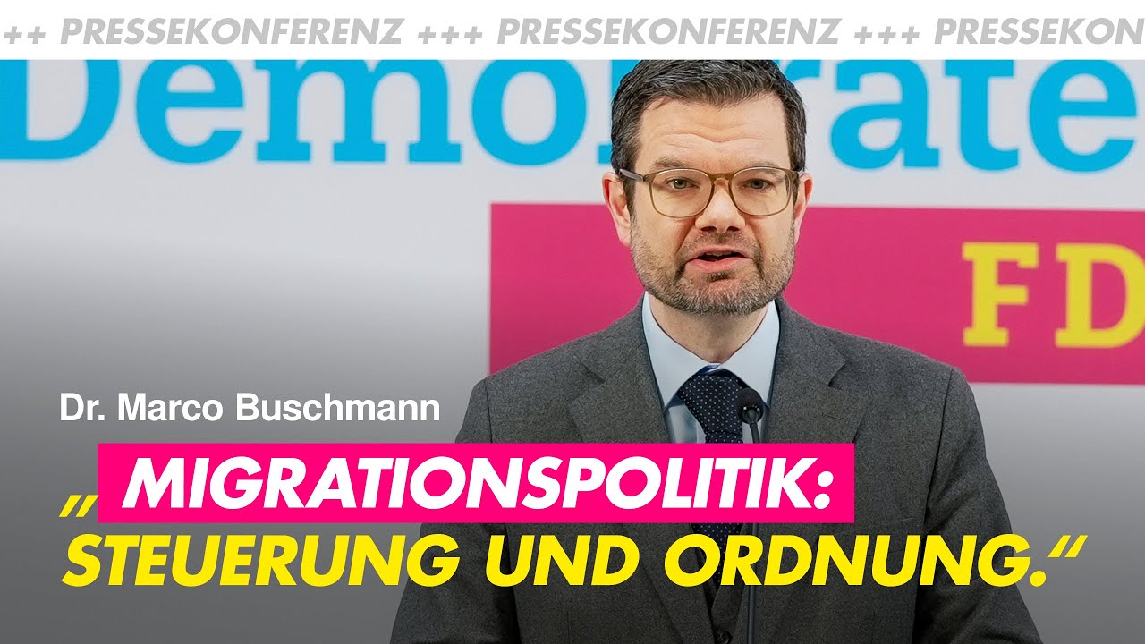 FDP Pressekonferenz mit Dr. Marco Buschmann | Wirtschaftswende & Migration