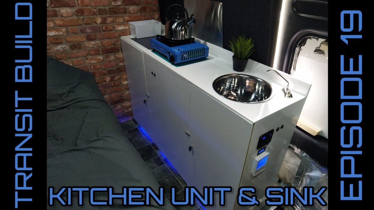 DIY Transit Campervan Build Episode - 19 Kitchen Unit & Sink Budget Build #vanlife