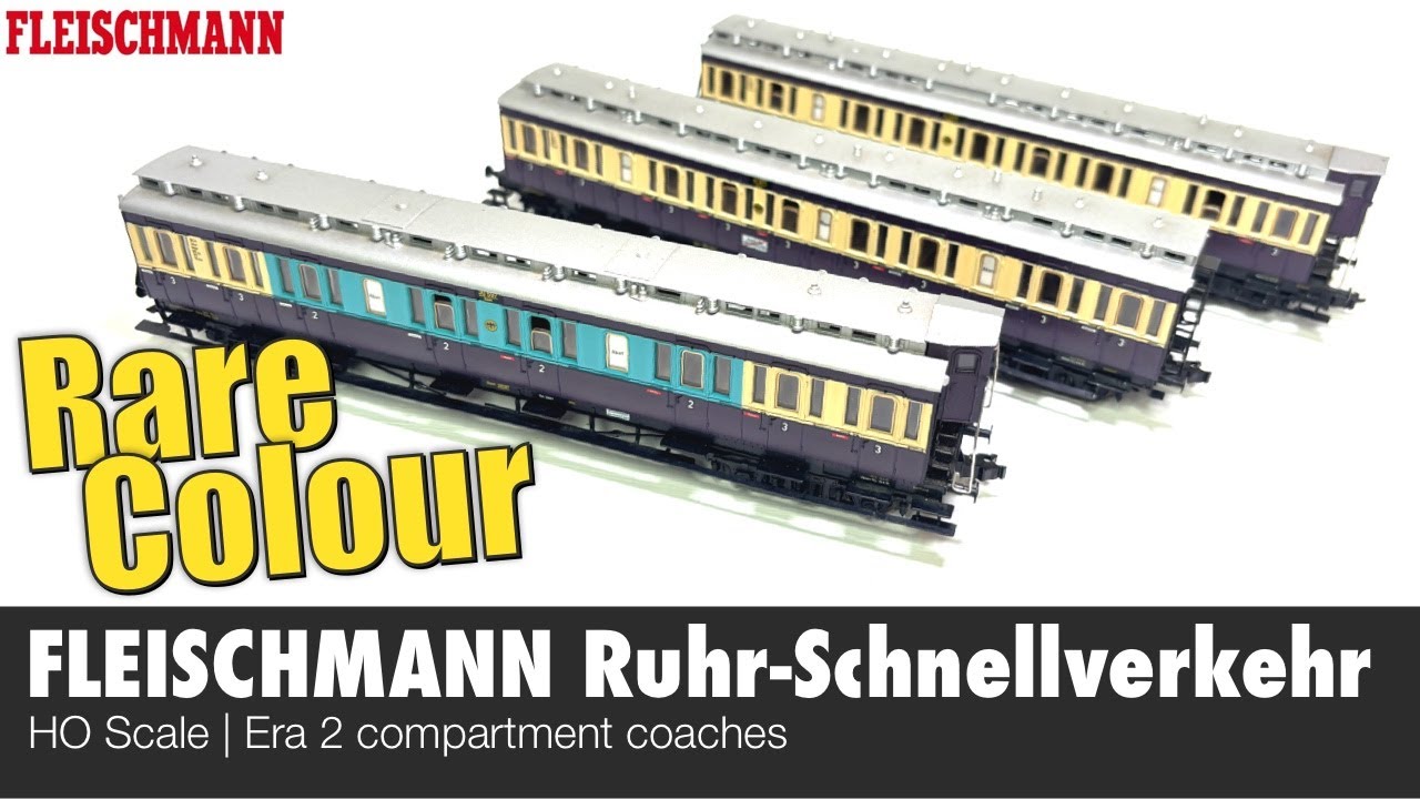 Недолговечные купейные автобусы Fleischmann Ruhr-Schnellverkehr | обзор модели железной дороги