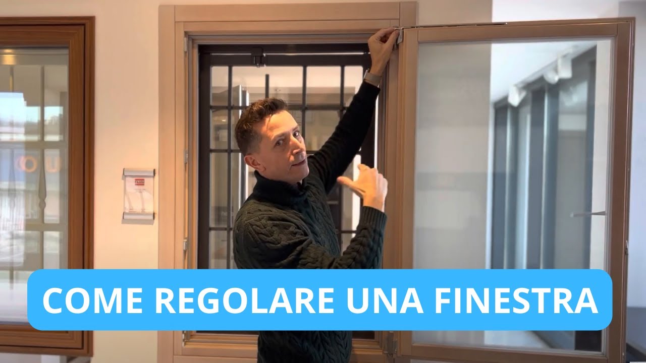 Regolare una finestra anta ribalta che striscia sotto