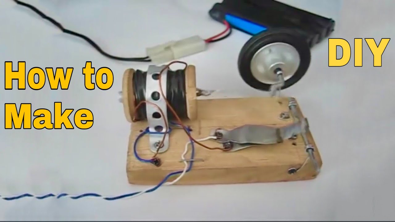 How to make a Solenoid Engine | DIY Mechanical Model | Mini Engineering Project
