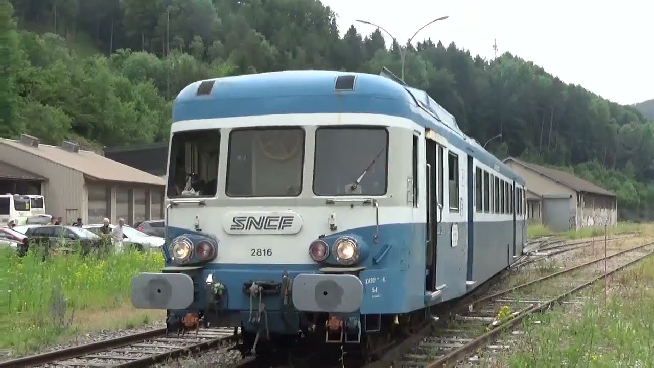 De Besançon à Morez   Autorail X2816   29 06 2024