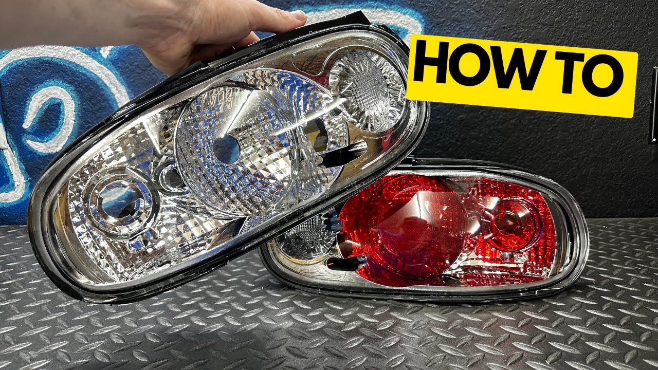 how to make clear 90 - 97 MIATA tail lights