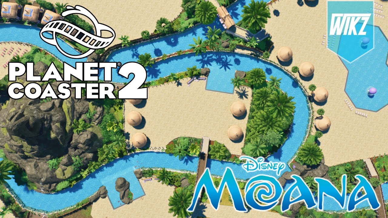 How To Make The Perfect Lazy River in Planet Coaster 2 | Moana Waterpark