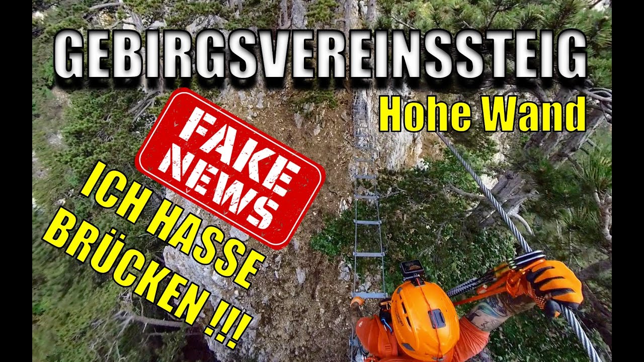 🤥FAKE NEWS | ICH HASSE BRÜCKEN 🤪 | Gebirgsvereinssteig Hohe Wand |