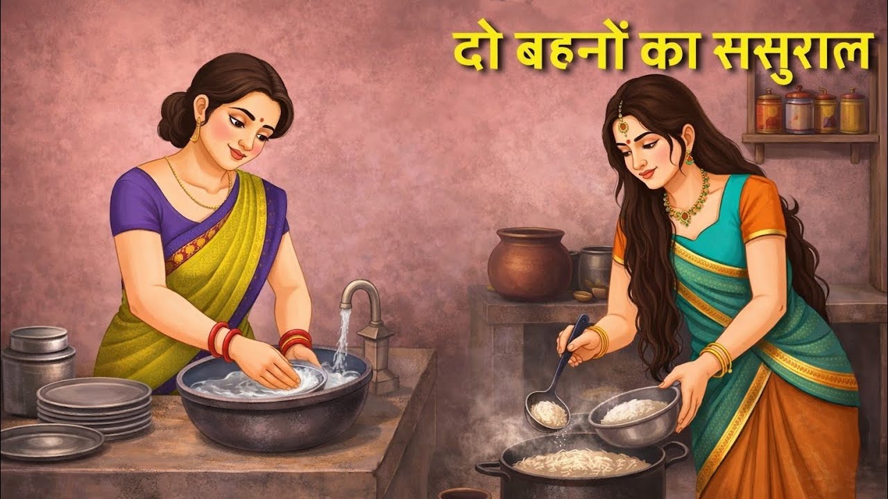 दो बहनें, एक ससुराल दो बहनों की नई जिंदगी #kahani 