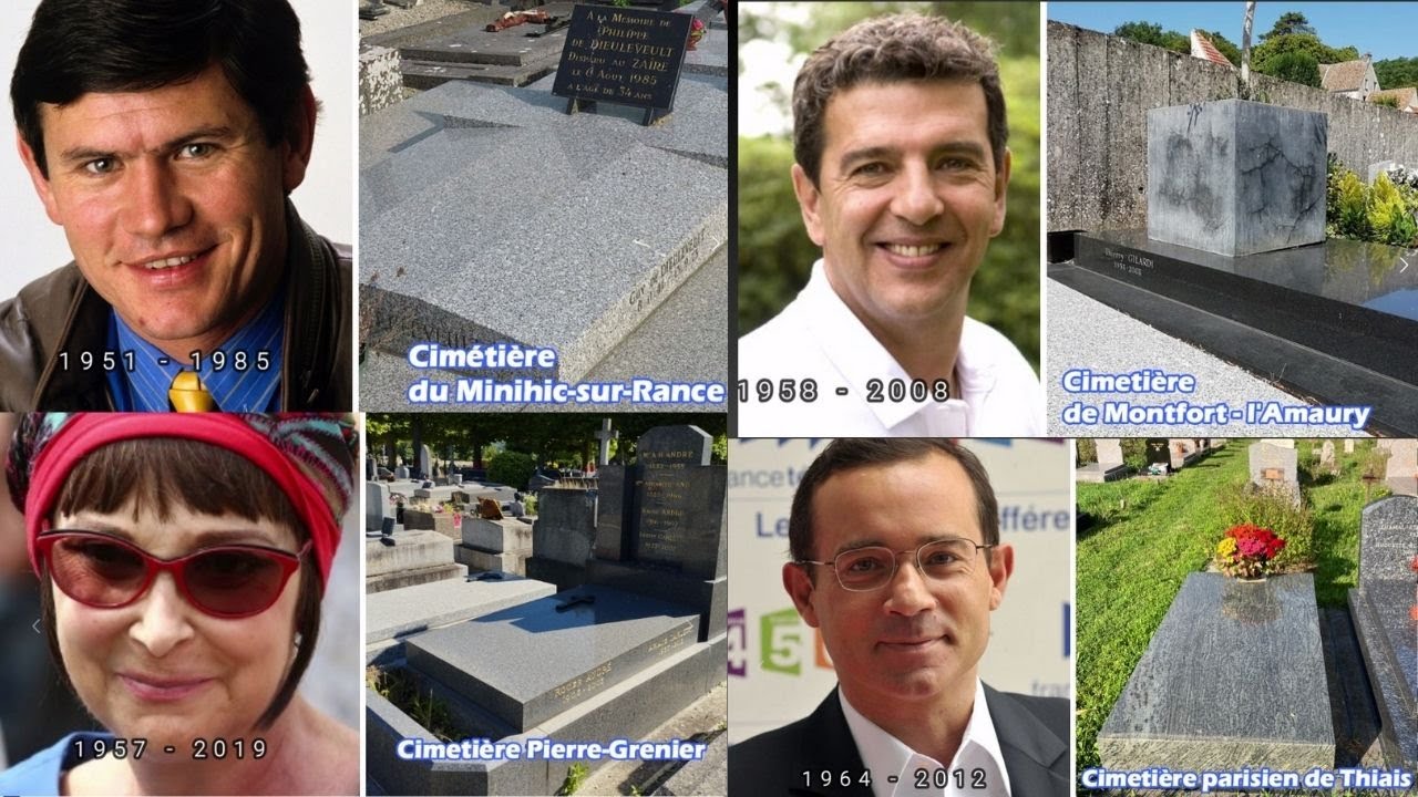 Tombes des animateurs t&eacute;l&eacute; disparus - Hommage aux anciens animateurs