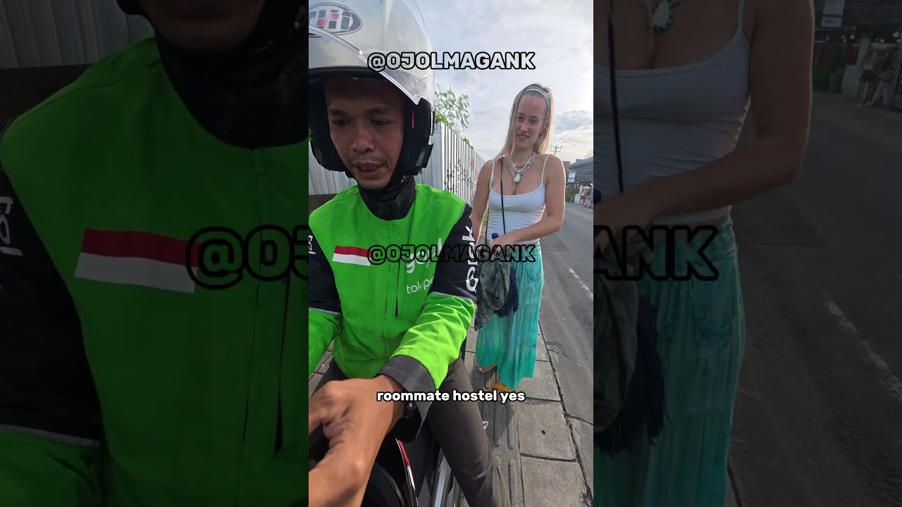 Pretty girl from jerman😍 #gojekbali #bali #motovlog