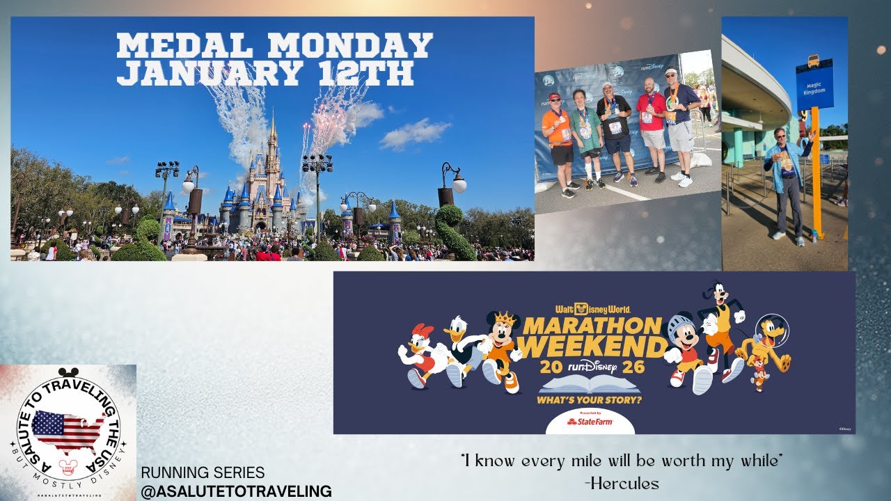 🔴🎥 LIVE MEDAL MONDAY - WDW Marathon Weekend Celebration 🏰🏃‍♂️🏅