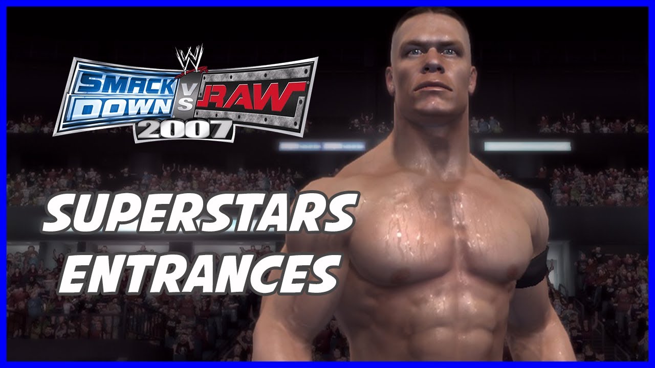 WWE Smackdown Vs Raw 2007 XBOX 360 - Superstars Entrances (Full HD)