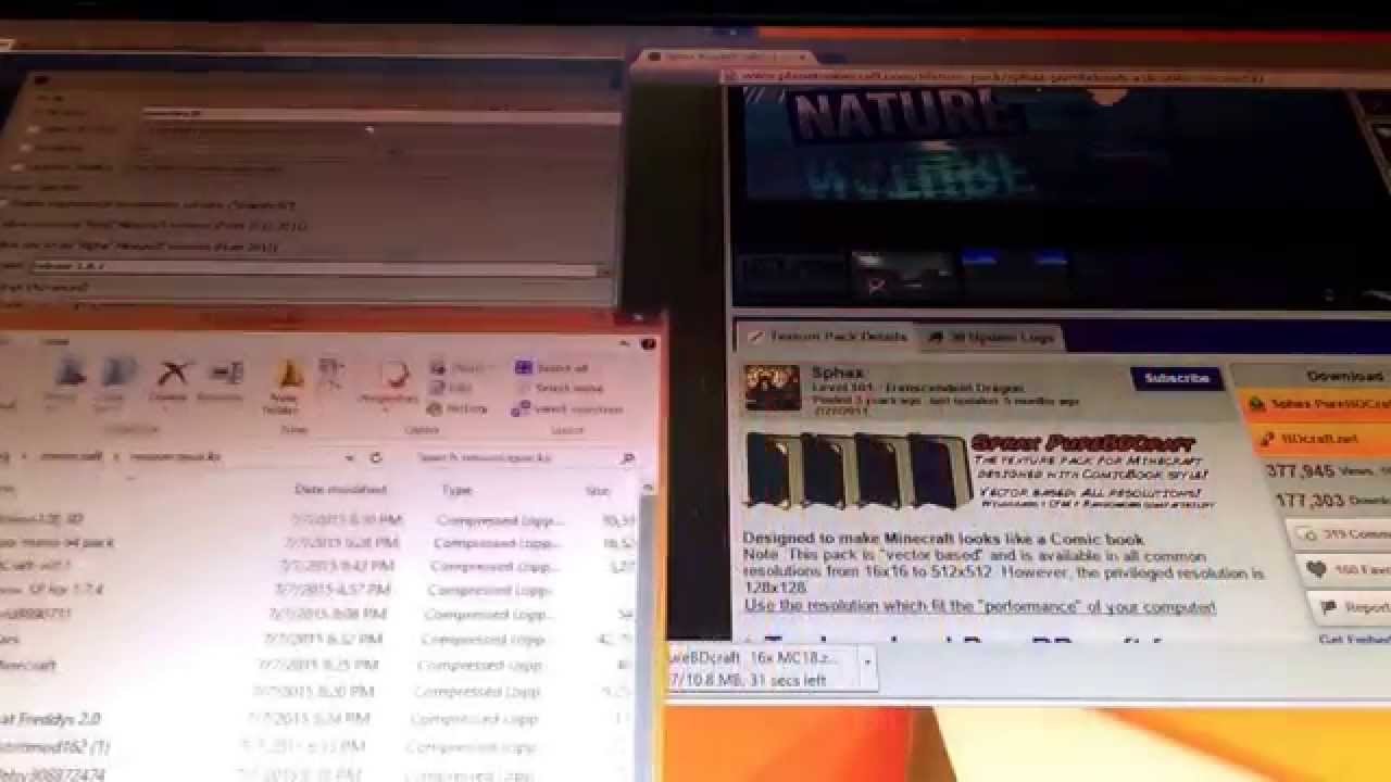 How to download minecraft recsource packs