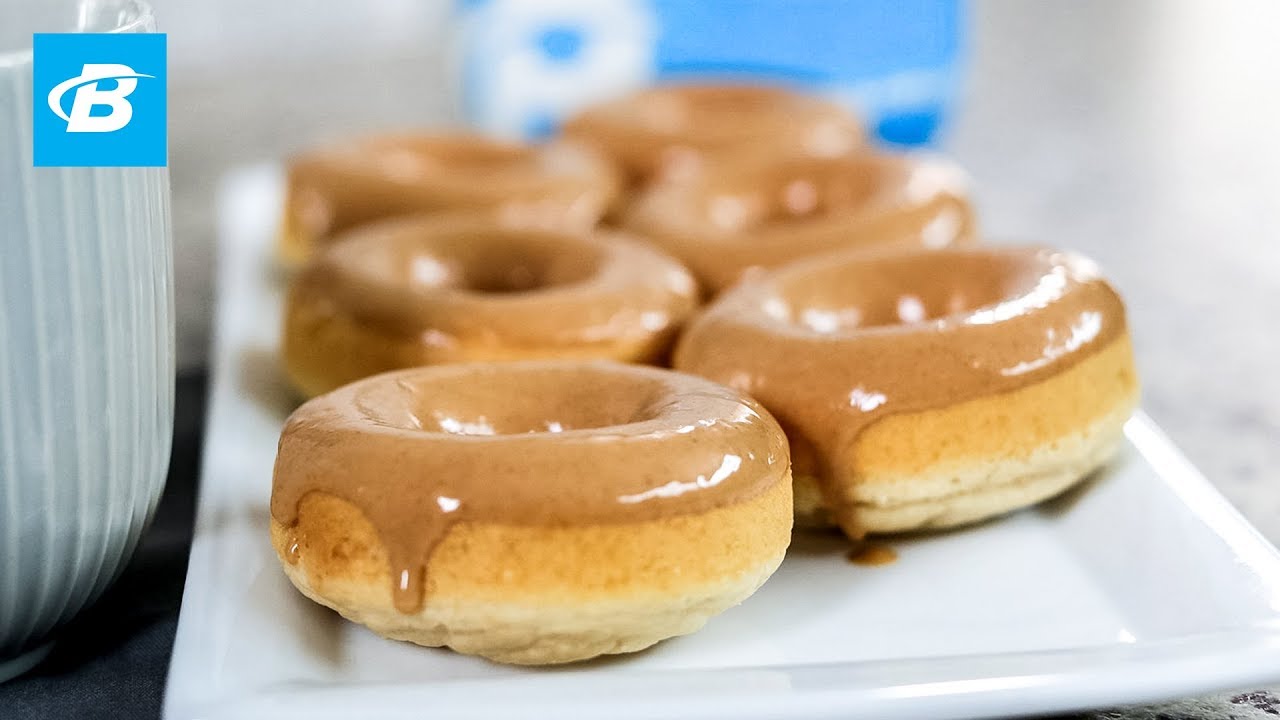 Healthy Peanut Butter Glazed Protein Donuts | Quick Recipes