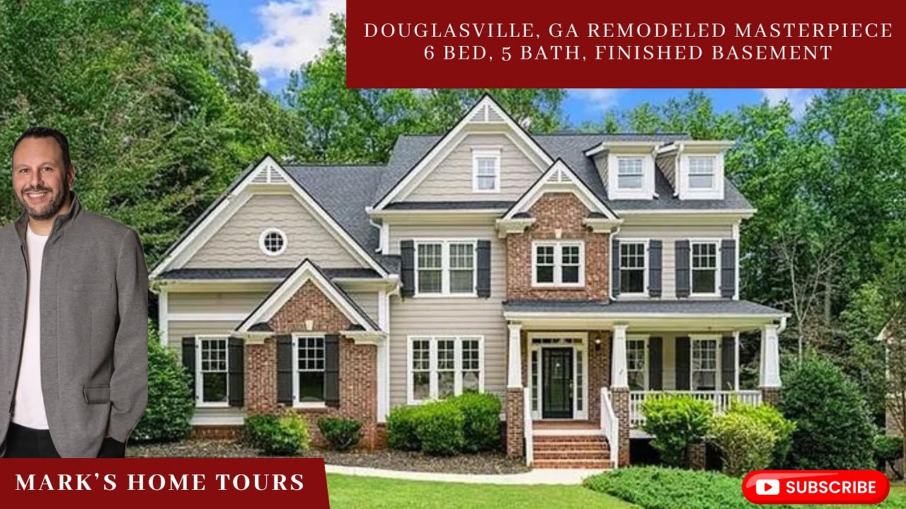 Newly Remodeled Douglasville, Georgia Home. 6 Bed, 5 Bath, Finished Basement, GREAT WOODED LOT!