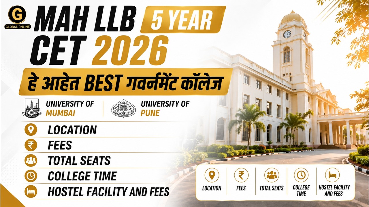 MAH LLB 5 Year CET 2026 Mumbai & Pune Govt Colleges