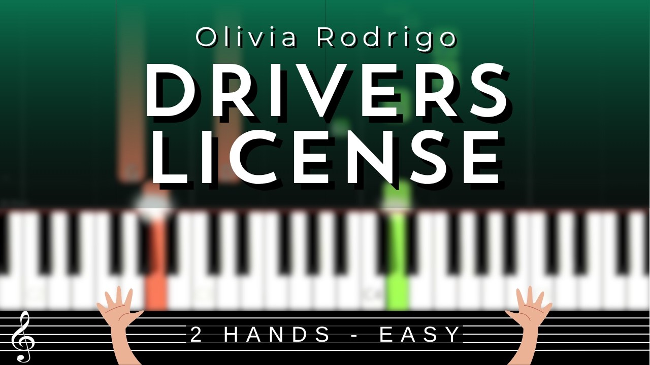 🎹 Drivers License by Olivia Rodrigo – Easy Piano Tutorial + Sheet Music